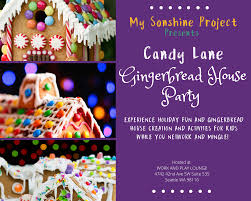 candy lane gingerbread house party