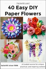 diy paper flowers 40 easy tutorials on