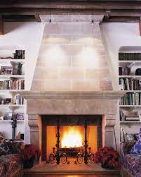 french country fireplace