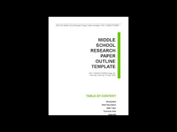 middle school outline sample   AN EXAMPLE OF OUTLINE FORMAT   Download Now  PDF  