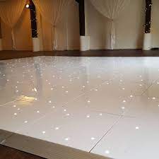 dance floor hire london white starlit