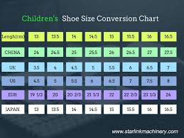 shoe size conversion chart shoe size