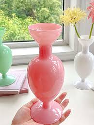 1pc Vintage Colored Glass Vase