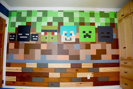 Minecraft Bedroom And Custom Mural