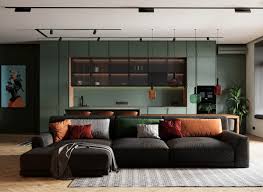 black couch living room ideas 10