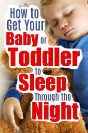 baby or toddler stay asleep at night