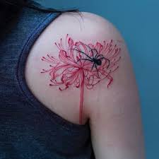 pin by デンヂャラス on タトゥー彼岸花 spider tattoo korean tattoos lily tattoo