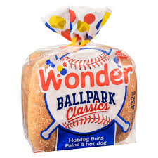 wonder ball park clics hotdog buns