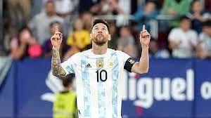 five goals for Argentina vs Estonia ...