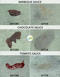 how to get sauce out of carpet bbq