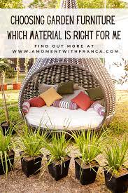 choosing garden furniture which