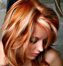 You've come this far, and you're only a level or two away from reaching the blonde you desired. Love These Colors Orange And Blonde Red Hair With Blonde Highlights Red Blonde Hair Blonde Chunks