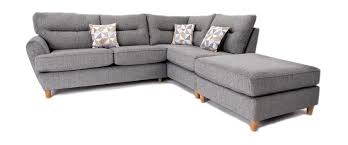 juno charcoal fabric corner sofa with