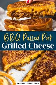pulled pork grilled cheese sandwich