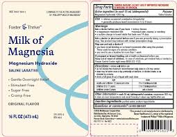 magnesia magnesium hydroxide suspension