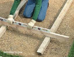 build a wooden skid shed foundation