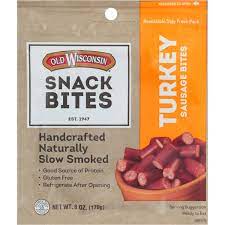 old wisconsin snack bites turkey 8 ounce