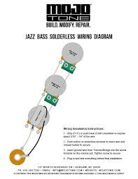 Diagram only reveals where to put component in a place relative to other elements within the circuit. Solderless Jazz Bass Guitar Wiring Harness