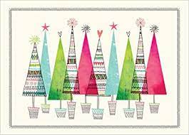 Peter pauper press christmas cards amazon. Colorful Trees Deluxe Boxed Holiday Cards Christmas Cards Greeting Cards Peter Pauper Press 9781441320964 Amazon Com Books