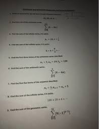 Solved Arithmetic And Geometric