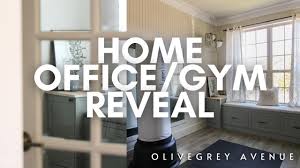 home office gym renovation reveal