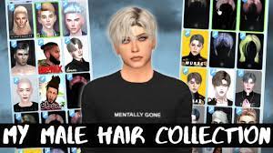 my full male hair cc collection cc