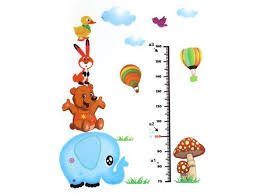 Unique Bargains Kids Cartoon Height Measurement Chart Pvc Wall Decor Sticker Decal Wallpaper