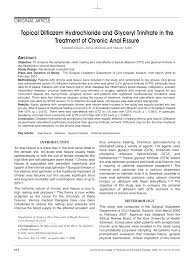 pdf topical diltiazem and glyceryl