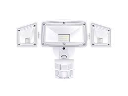 3 head led security lights motion