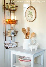 Kitchen With A Hanging Wall Basket