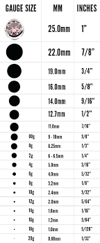 Nose Stud Size Chart Futurenuns Info