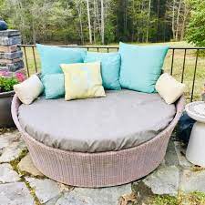 Round Outdoor Daybed Fitted Cover