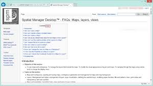 how to use the spatial manager wiki
