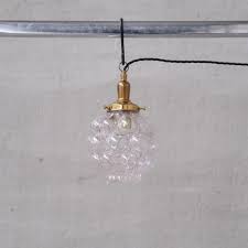 Bubble Glass Pendant Lamp France 1960