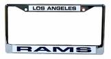 Los Angeles Rams Laser Chrome License Plate Frame