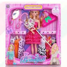 plastic beauty doll couple with magic