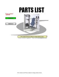 cybex strength parts list pdf