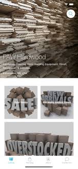 paw hardwood on the app