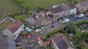 A young child has died and four adults have been injured in a suspected gas explosion in heysham, lancashire. Eh826mvrf0lx1m