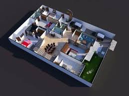 Stilt 3 Floor House Plan In Pan India