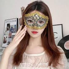 carnival lace half face masquerade mask