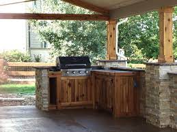 aztec stacked stone veneer outdoor kitchen