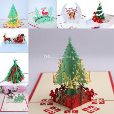 9 Design Christmas Card 3d Pop Up Greeting Card Christmas Tree Bell Party Invitations Paper Card Personalized Keepsakes Postcards Wx9 130 Birthday