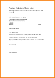 Price Quote Letter Rate Quotation Format Templates Sample Writing