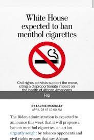 US ban on menthol cigarettes : r/juul
