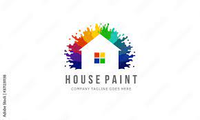 Colorful House Paint Logo Home Color