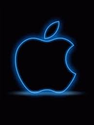 apple logo neon lights gif gifdb com