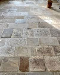reclaimed aged french limestone flooring