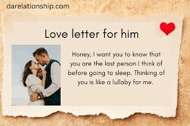 love letter for him that make him cry