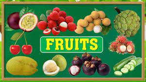 Thanh nấm - Học tiếng Anh qua các loại trái cây ,nhận biết các loại trái cây,  Fruits Name in English - YouTube